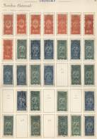 URUGUAY: DOCUMENTS: Year 1878 To 1892, Collection In Old Album, In Total 139 Revenue Stamps, Including Rare Stamps, Vari - Uruguay
