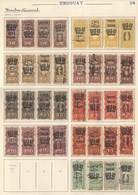 URUGUAY: DOCUMENTS: Year 1897 To 1900, Collection In Old Album, In Total 143 Revenue Stamps, Including Rare Stamps, Vari - Uruguay
