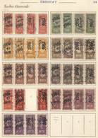 URUGUAY: DOCUMENTS: Year 1902 To 1905, Collection In Old Album, In Total 104 Revenue Stamps, Including Rare Stamps, Vari - Uruguay