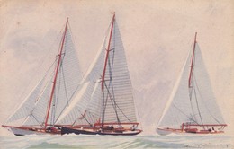 Illustrateur Haffner  Ligue Maritime Et Coloniale Française " Yachts De Courses " - Haffner
