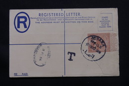 SOUDAN - Entier Postal En Recommandé De Atbara  En 1954 Avec Cachet De Taxe - L 57401 - Sudan (1954-...)