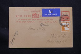 PALESTINE - Entier Postal + Complément De Tel Aviv En 1935 Par Avion Pour L 'Allemagne - L 57405 - Palestina