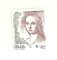 7148 "ITALIA REPUBBLICA 2002-LA DONNA NELL'ARTE -EURO 0,41-STAMPA DEL GRIGIO SULLA SPALLA SINISTRA-CON CERTIFICATO" - Errors And Curiosities