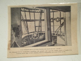 Intérieur Poste De Pilotage D'un Zeppelin LZ 127    - Coupure De Presse De 1928 - GPS/Radios