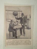 Le Bourget Sondage Météorologiste Avec Ballon à Main  - Coupure De Presse De 1928 - GPS/Aviación