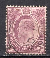 MALACCA  (Colonie Britannique) - 1904 - N° 93 - 3 C. Violet-brun - (Edouard VII) - Malacca