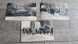 Lot 3 Cartes Cinquantenaire République Anniversaire De L'armistice 11 Nov 1920 Soldat Inconnu Arc De Triomphe Gambetta - Evènements