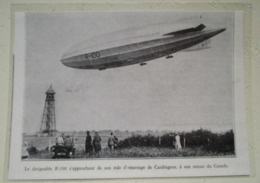 Cardington - Tour D' Amarrage Ballon Dirigeable Britanique R-100 - Coupure De Presse De 1930 - Otros