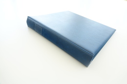 Israel Album - Lindner Album, Blue, 18 Rings, Format 5x30x32cm - Grand Format, Fond Blanc