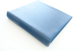 Israel Album - Lindner Album, Blue, 18 Rings, Format 5x30x32cm - Large Format, White Pages