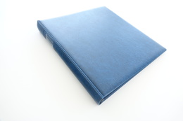 Israel Album - Lindner Album, Blue, 18 Rings, Format 5x30x32cm - Groot Formaat, Blanco Pagina