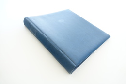 Israel Album - Lindner Album, Blue, 18 Rings, Format 5x30x32cm - Groot Formaat, Blanco Pagina