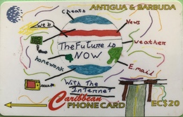 ANTIGUA Et BARBUDA  -  Phonecard  -  My Vision Of The Internet  -  EC $ 20 - Antigua Et Barbuda