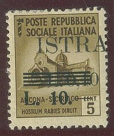 ITALIA - OCC. JUGOSLAVA DELL' ISTRIA SASS. 39bbd NUOVO - Joegoslavische Bez.: Istrië