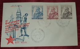 STT VUJA, ZONE B- RASSEGNA CULTURALE UNIONE ITALIANI, PIRANO 1951. FDC - Used