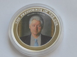 Médaille USA - The Presidents Of The USA - WILLIAM J.CLINTON  **** EN ACHAT IMMEDIAT *** - Monarquía/ Nobleza