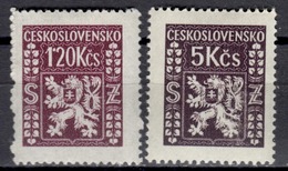 CSR+ Tschechoslowakei 1947 Mi 11 14 Mnh Staatswappen Dienstmarken - Dienstzegels