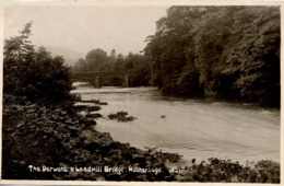 DERBYSHIRE - HATHERSAGE - THE DERWENT AND LEADMILL BRIDGE RP  Db186 - Derbyshire