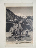 CANADA Kitimat  - Helicoptère  D'équipelent De Pylones Haute Tension   - Coupure De Presse De 1954 - Helicópteros