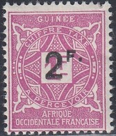 French Guinea, Scott #J24, Mint Hinged, Postage Due Surcharged, Issued 1927 - Nuovi