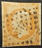 FRANCE 1853 - Canceled - YT 16e - Orange Terne - 40c - 1853-1860 Napoléon III
