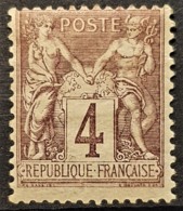 FRANCE 1877 - MLH - YT 88 - 4c - 1876-1898 Sage (Tipo II)