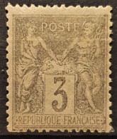 FRANCE 1880 - MLH - YT 87 - 3c - 1876-1898 Sage (Tipo II)