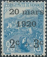 Monaco, Monte Carlo,1920 Princess Charlotte's Wedding,2/25 + 3/15 C Blue,Not Used Singed-Value:€40,00 - Ongebruikt