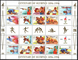 Olympic Games 1996 , Mongolie  - Zegels In Vel  Postfris - Summer 1996: Atlanta