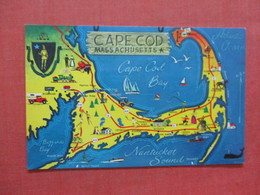 Map Of   Cape Cod Massachusetts   Ref 3971 - Cape Cod