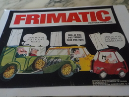 ANCIENNE PUBLICITE REFRIGERATEUR FRIMATIC 1967 - Autres Appareils