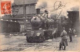 C P A LES GREVES DES CHEMINS DE FER DU NORD DEPART DU RAPIDE PARIS CALAIS CARTE ANIMEE - Labor Unions