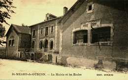 24   Dordogne     ST  Meard De Gurçon      La Mairie Et L ' Ecole - Andere & Zonder Classificatie