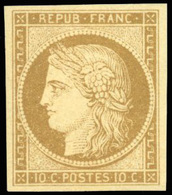 * 10c. Bistre-jaune. Couleur De Référence. SUP. R. - 1849-1850 Cérès