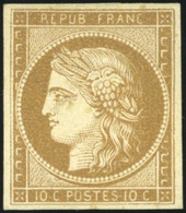 * 10c. Bistre-verdâtre. Très Frais. TB. - 1849-1850 Ceres