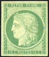 * 15c. Vert. Très Frais. TB. R. - 1849-1850 Cérès