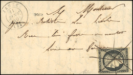 O 20c. Noir Obl. Plume S/lettre Frappée Du CàD Type 15 De JANZE Du 11 Janvier 1849 à Destination De NANTES. TB. - 1849-1850 Ceres
