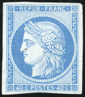 (*) 40c. Bleu. Non émis. TB. RRR. - 1849-1850 Ceres