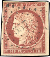 O 1F. Carmin. Obl. Légère. SUP. - 1849-1850 Ceres