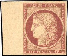 ** 1Fr. Carmin-brun. Nuance De Référence. BdeF. SUP. R. - 1849-1850 Ceres