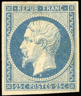 * 25c. Bleu Foncé. SUP. - 1852 Louis-Napoleon