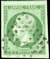 O 5c. Vert. Grandes Marges. SUP. - 1853-1860 Napoleon III