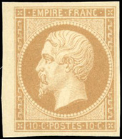 * 10c. Bistre. Type II. BdeF. SUP. - 1853-1860 Napoleon III