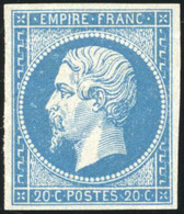 * 20c. Bleu. Type I. TB. - 1853-1860 Napoleone III