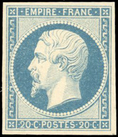 * 20c. Bleu. Type I. TB. - 1853-1860 Napoleon III