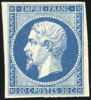 * 20c. Bleu Foncé. Très Frais. TB. - 1853-1860 Napoleon III