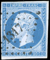 O 20c. Bleu Sur Lilas. Type I. SUP. - 1853-1860 Napoleone III