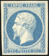 * 25c. Bleu. Grandes Marges. SUP. - 1853-1860 Napoléon III.