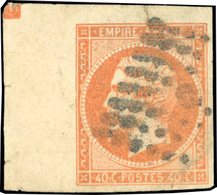 O 40c. Orange. CdeF. Avec Carré De Repère. B. RR. - 1853-1860 Napoléon III.