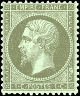 * 1c. Vert-bronze. TB. - 1862 Napoleon III